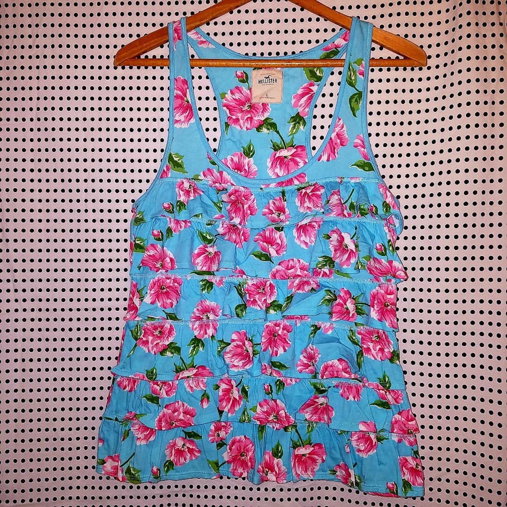 Floral Hollister tank top